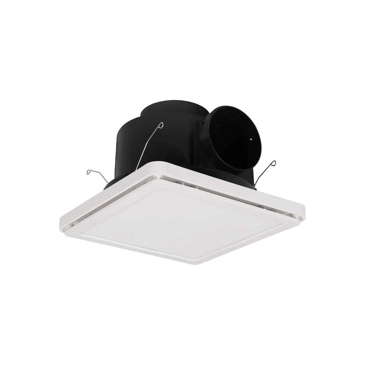 Reef 200mm Square Exhaust Fan and LED Light with 240mm Dia Cut Out in White-img-3