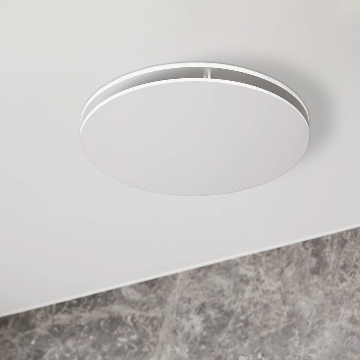 Mett Inline 280mm Round Face Plate Only with 210mm Dia Cut Out In White-img-3