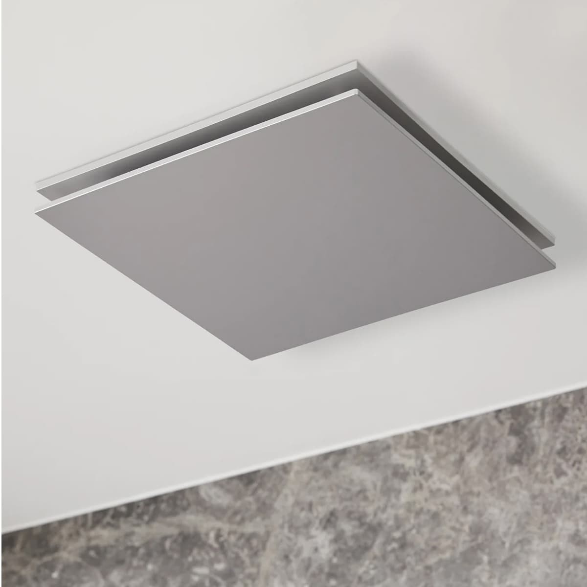 Mett Inline 280mm Square Face Plate Only with 210mm Dia Cut Out In Black-img-3