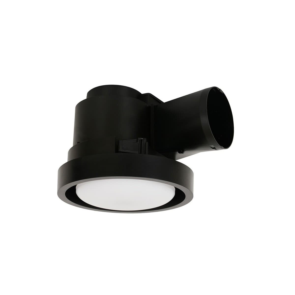 Uno Exhaust Fan and Light with 240mm Dia Cut Out in Black-img-1