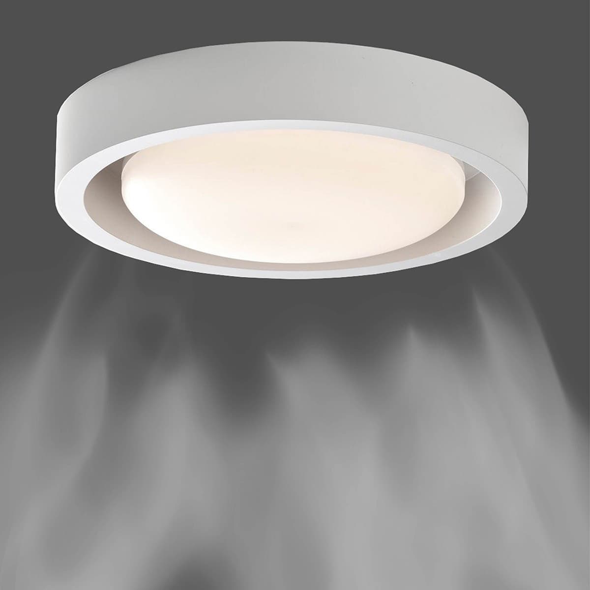 Uno Exhaust Fan and Light with 240mm Dia Cut Out in White-img-2