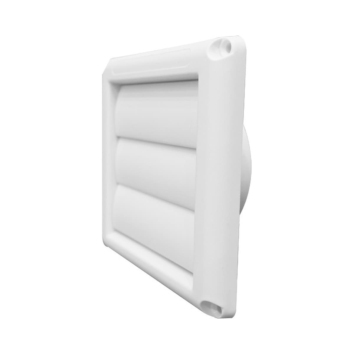 Lucci Air 100mm Wall Mount Gravity Louvre Vent in White-img-1