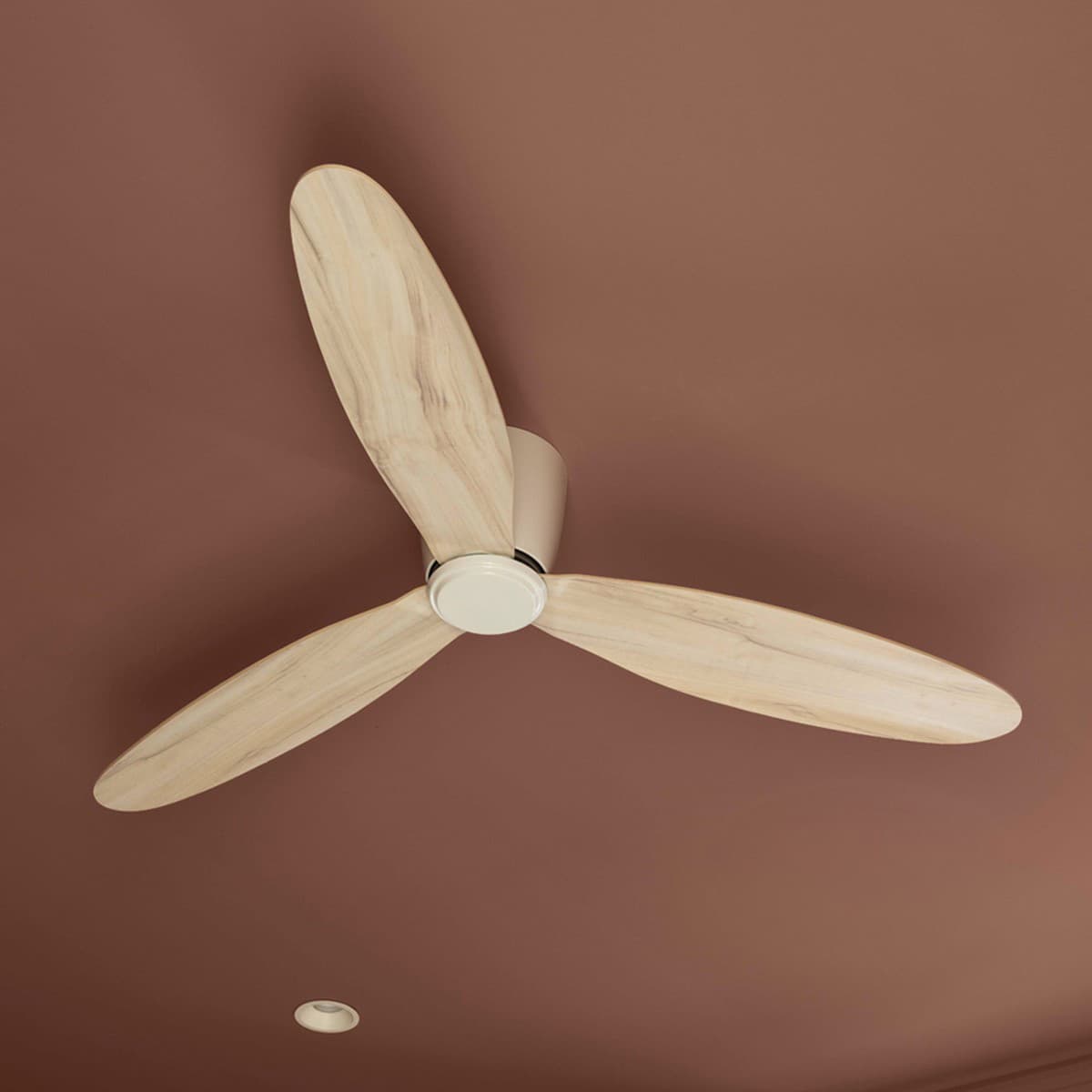 Radar 132cm DC Fan Only in White/Oak-img-4