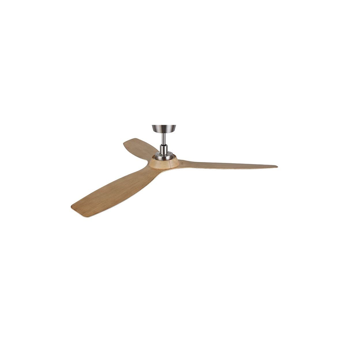 Moto 132cm DC Fan in Brushed Chrome with Teak Blades-img-2