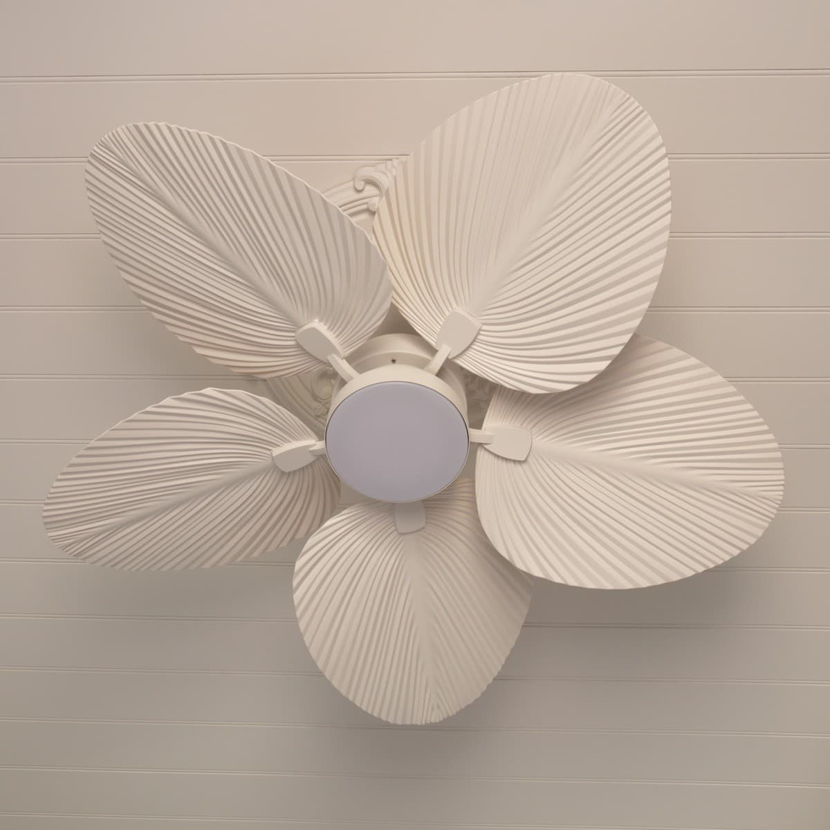 Bali 132cm DC Fan with Light in Antique White-img-10
