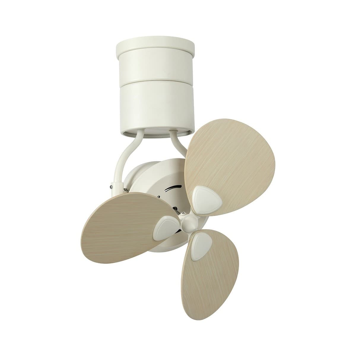 Havana II 38cm Hanging Fan in White with Whitewash Blades-img-1