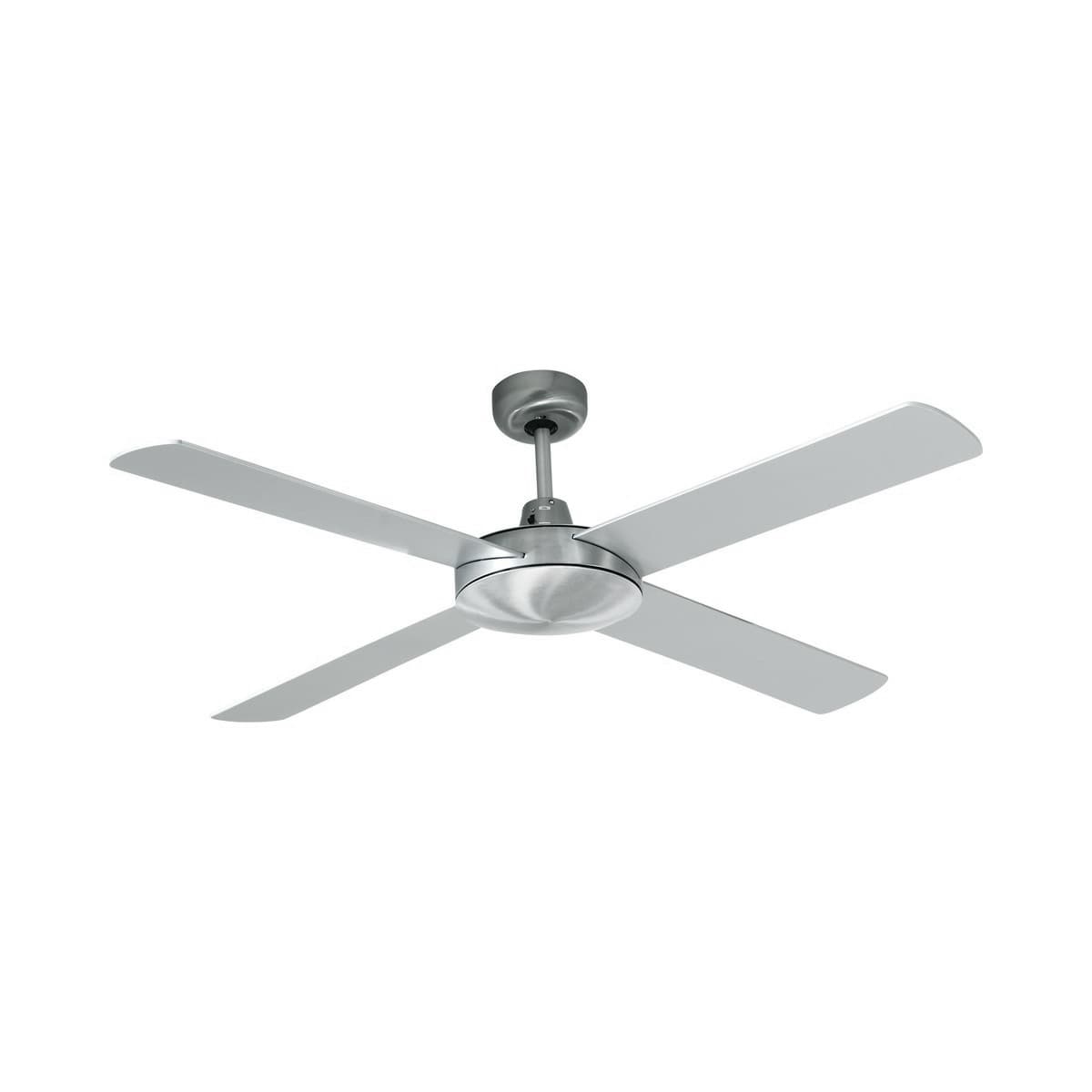 Futura 132cm Fan in Brushed Aluminium with Silver Blades-img-1
