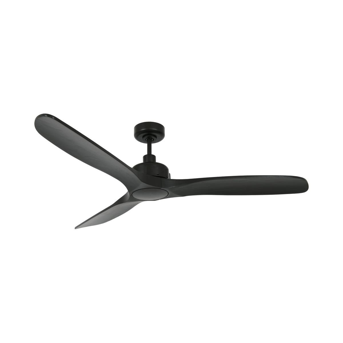 Caelid 152cm DC Fan with Light in Black with Black Timber Blades-img-1