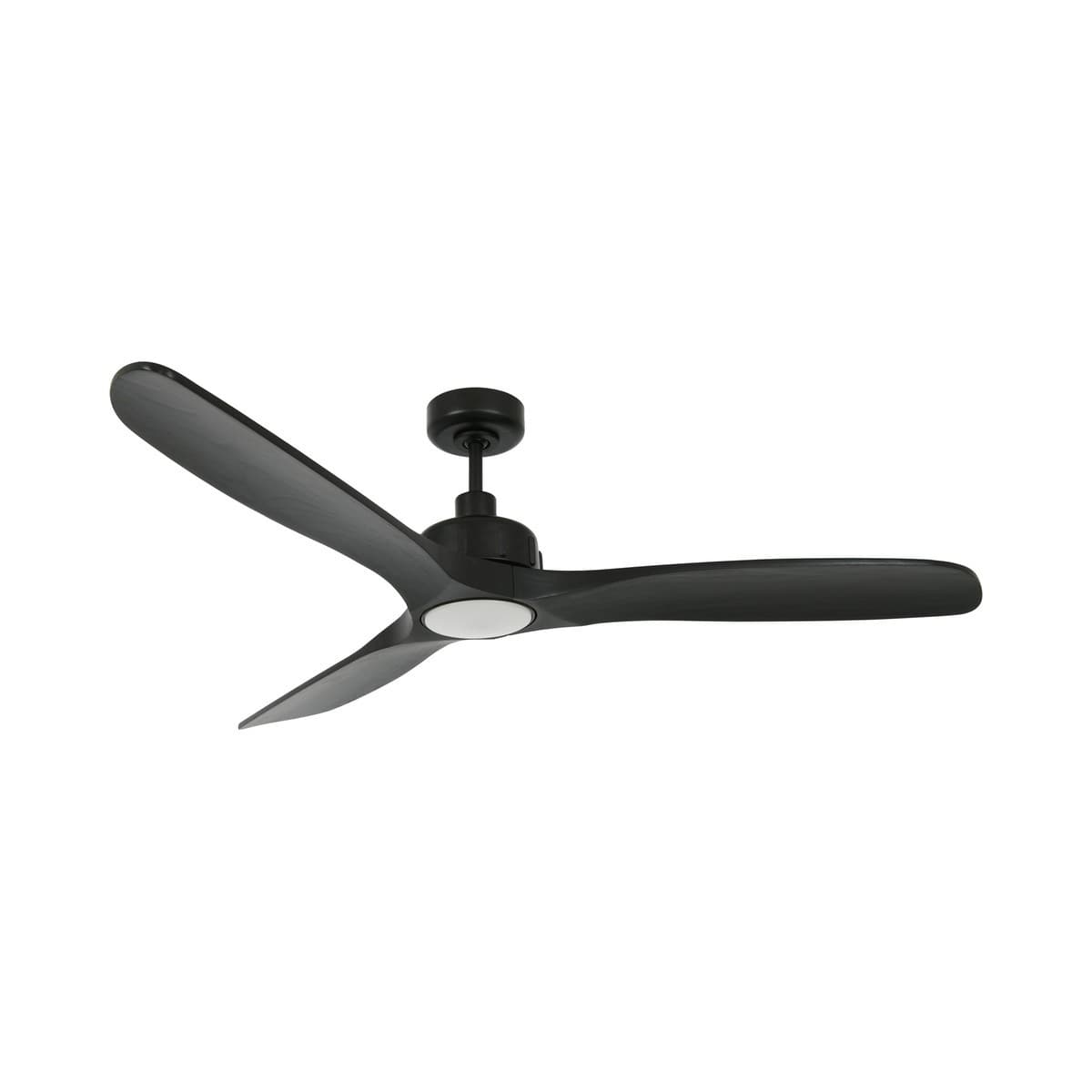 Caelid 152cm DC Fan with Light in Black with Black Timber Blades-img-2
