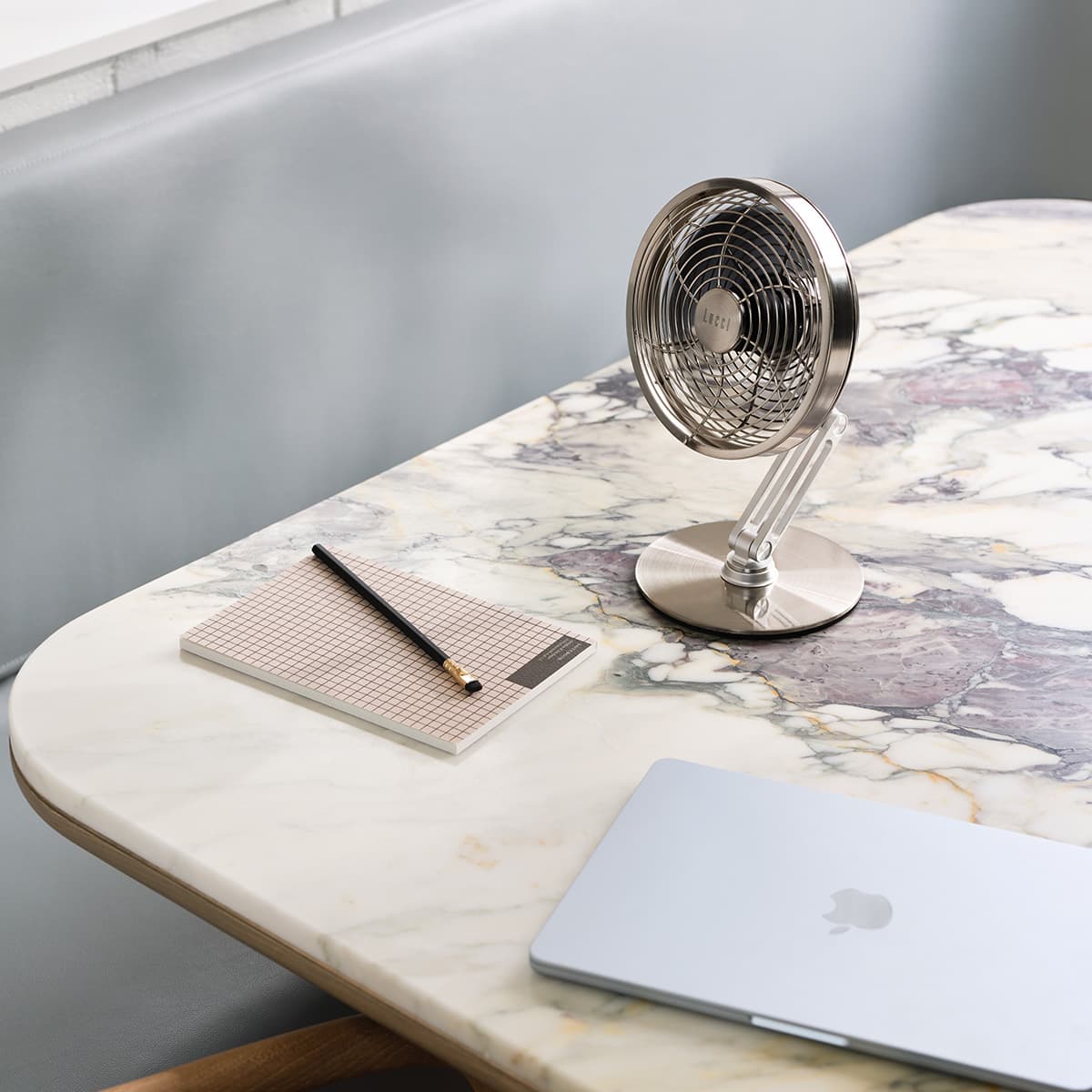 Toro Desk Fan in Chrome-img-2