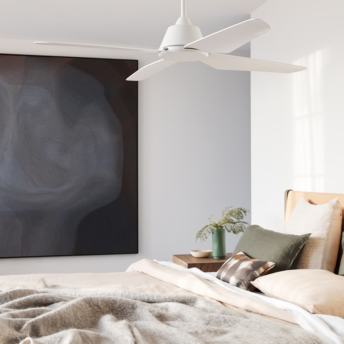Aria 122cm Fan in White-img-2