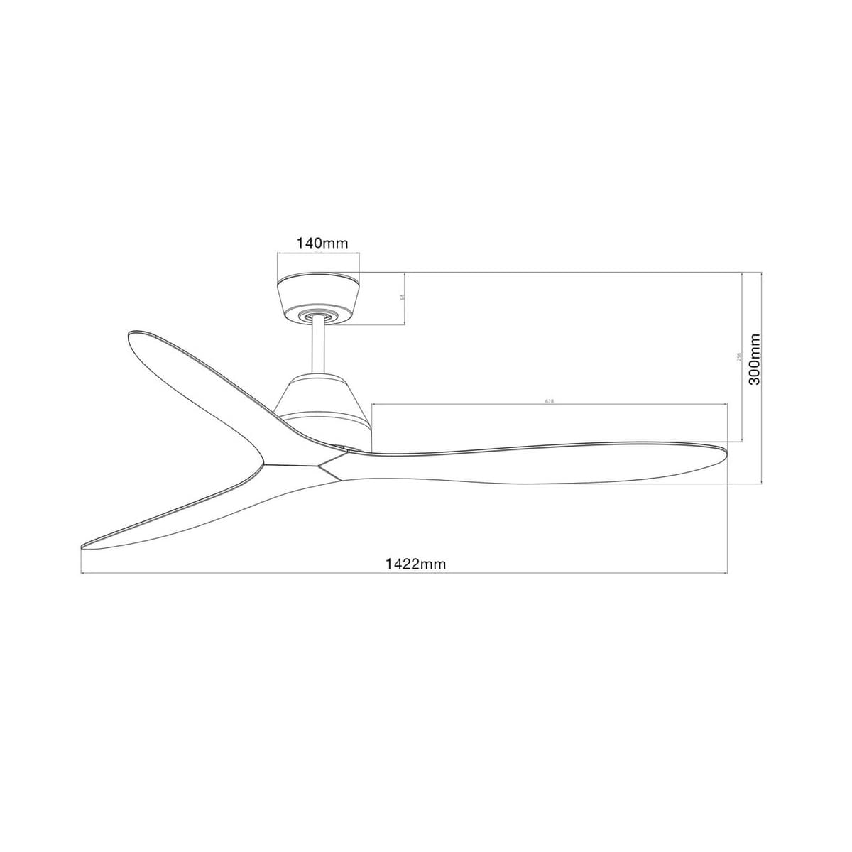 Whitehaven 142cm DC Fan in White-img-5
