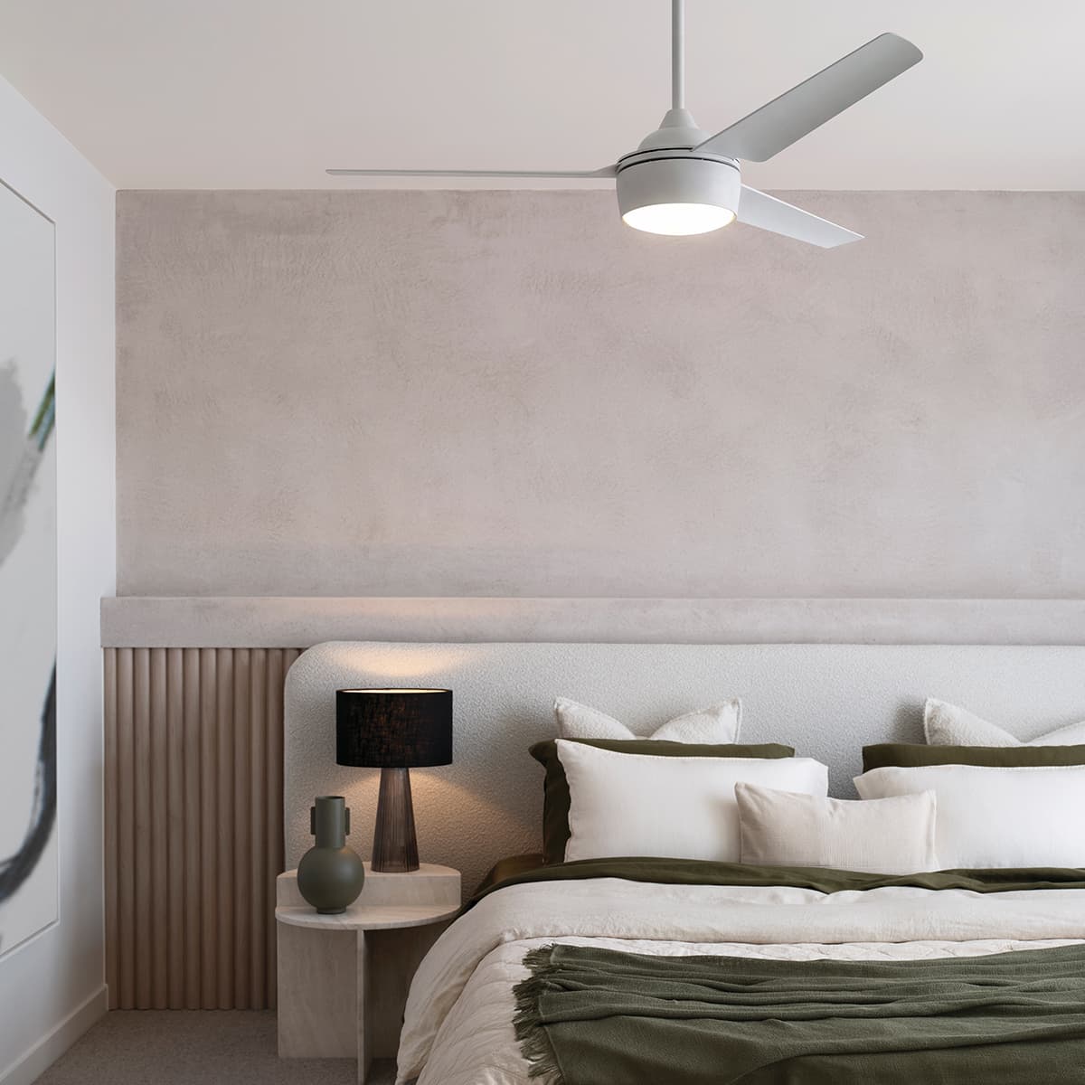 Bayside Somerset 142cm Fan with Light in White-img-2