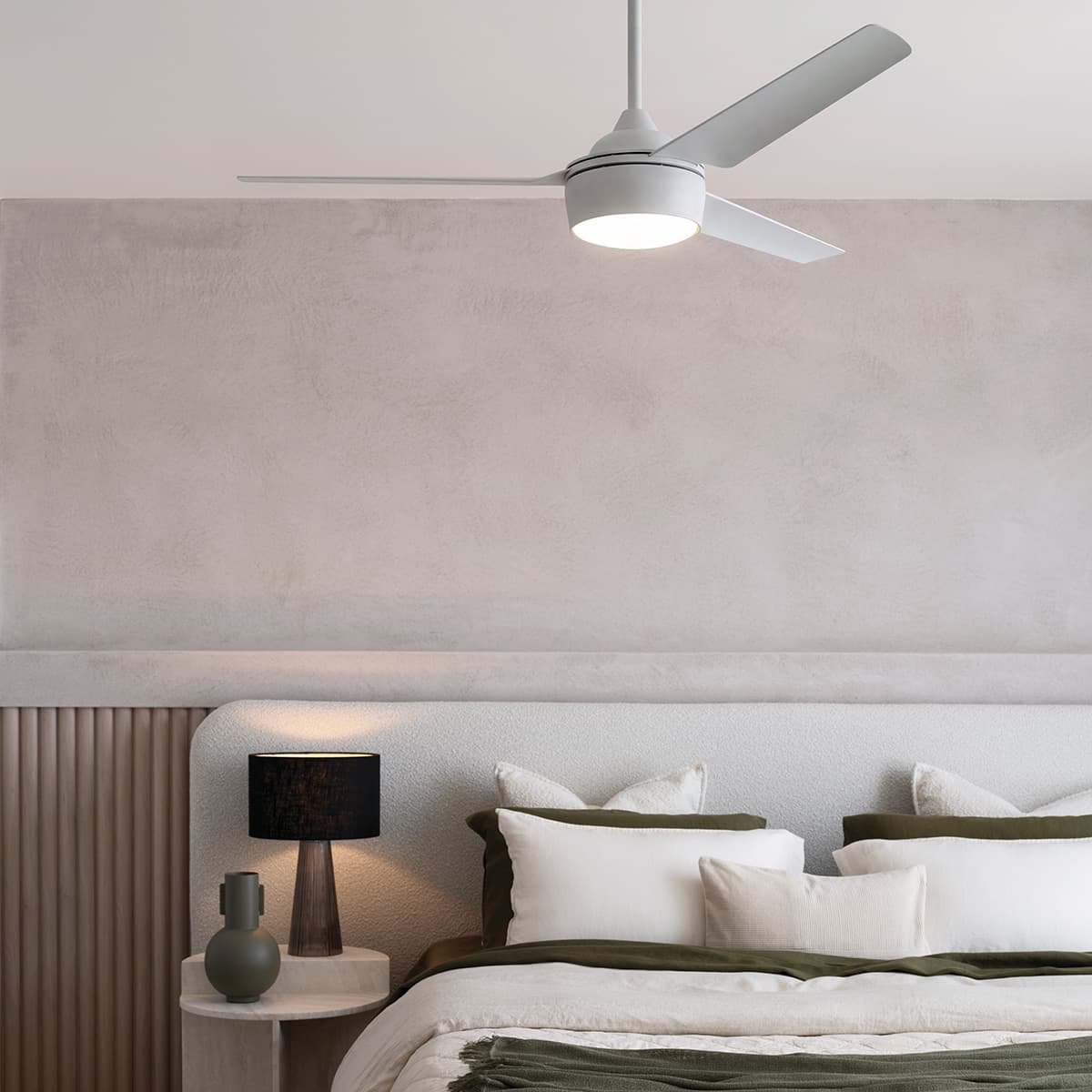 Bayside Somerset 142cm Fan with Light in White-img-4