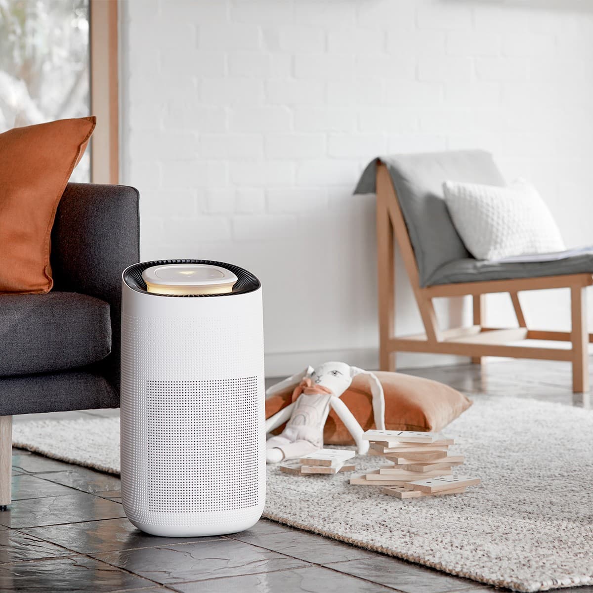 Lucci Air Maxi Air Purifier in White/Grey-img-2