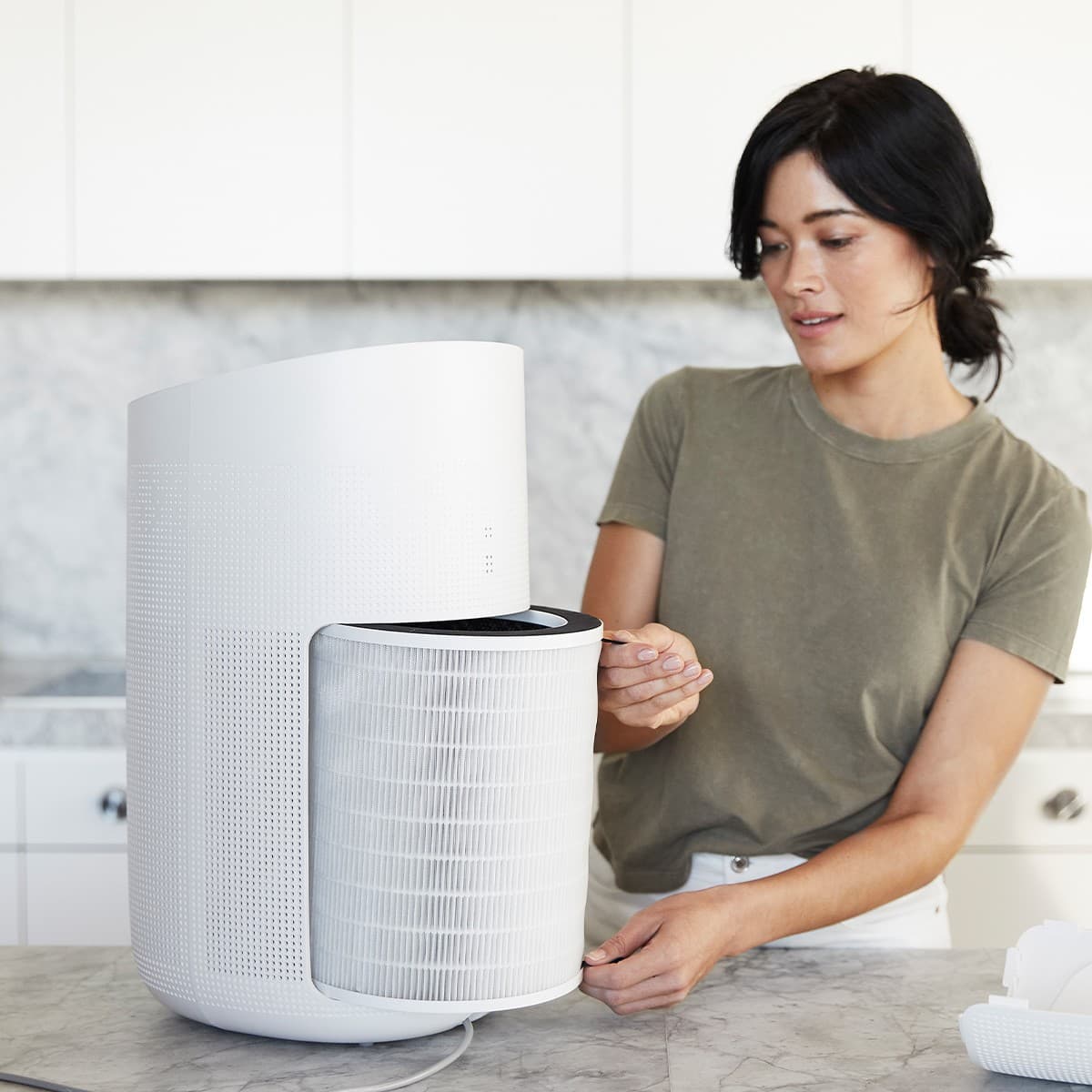 Lucci Air Maxi Air Purifier in White/Grey-img-3