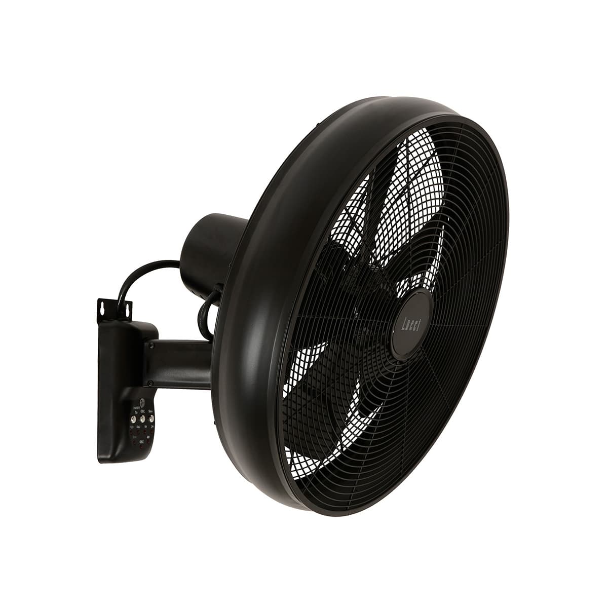 Breeze 41cm Wall Fan with Remote in Black-img-1
