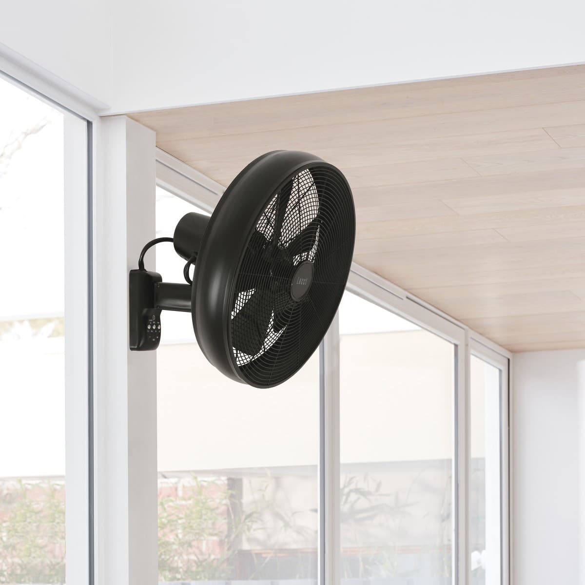 Breeze 41cm Wall Fan with Remote in Black-img-2