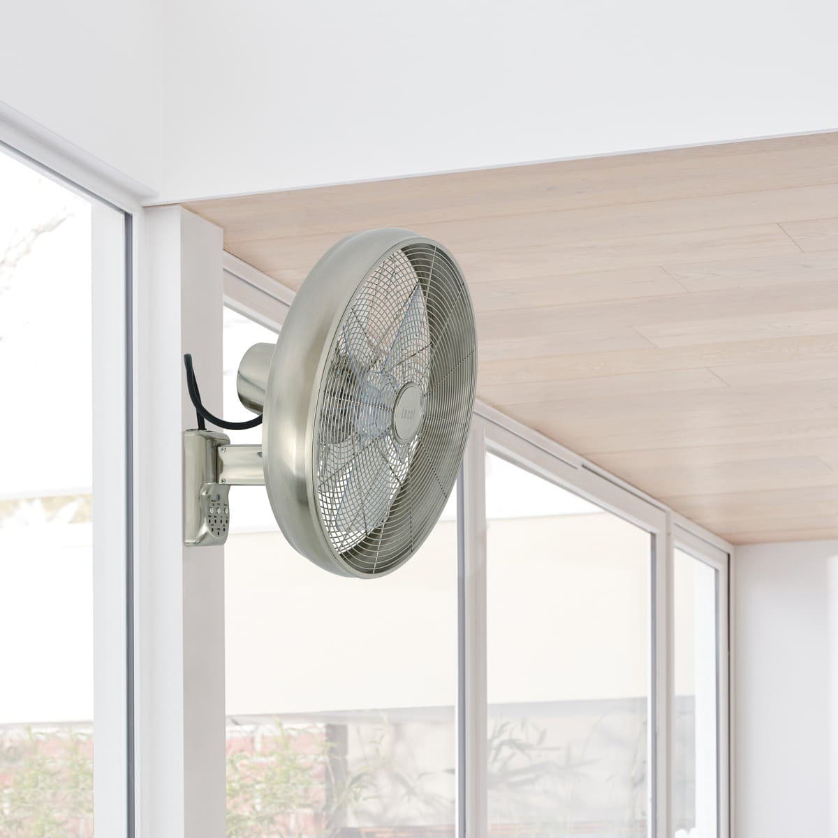 Breeze 41cm Wall Fan with Remote Brushed Chrome-img-2
