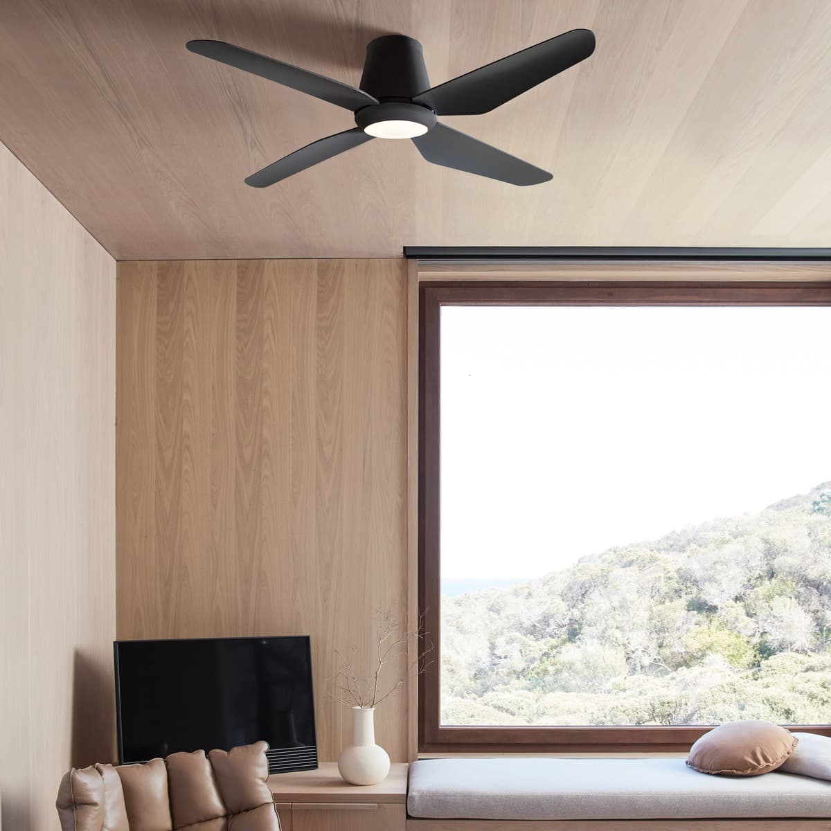 Aria 122cm CTC DC Fan with Light in Black-img-2