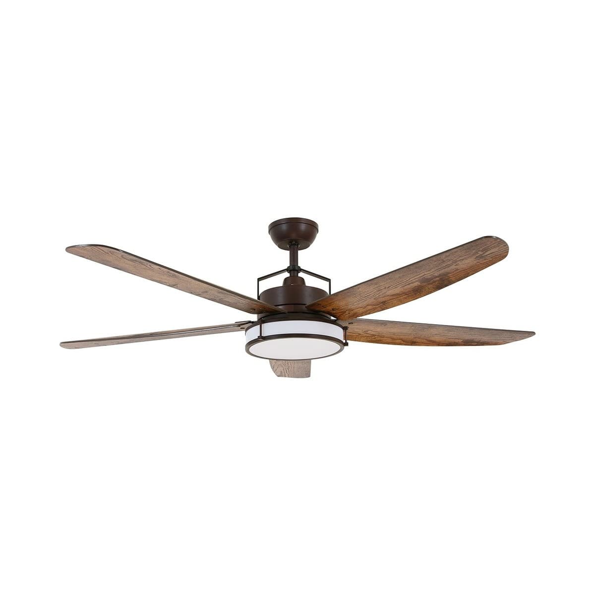 Louisville 157cm DC Fan with Light in Oil Rubbed Bronze with Koa Blades-img-1
