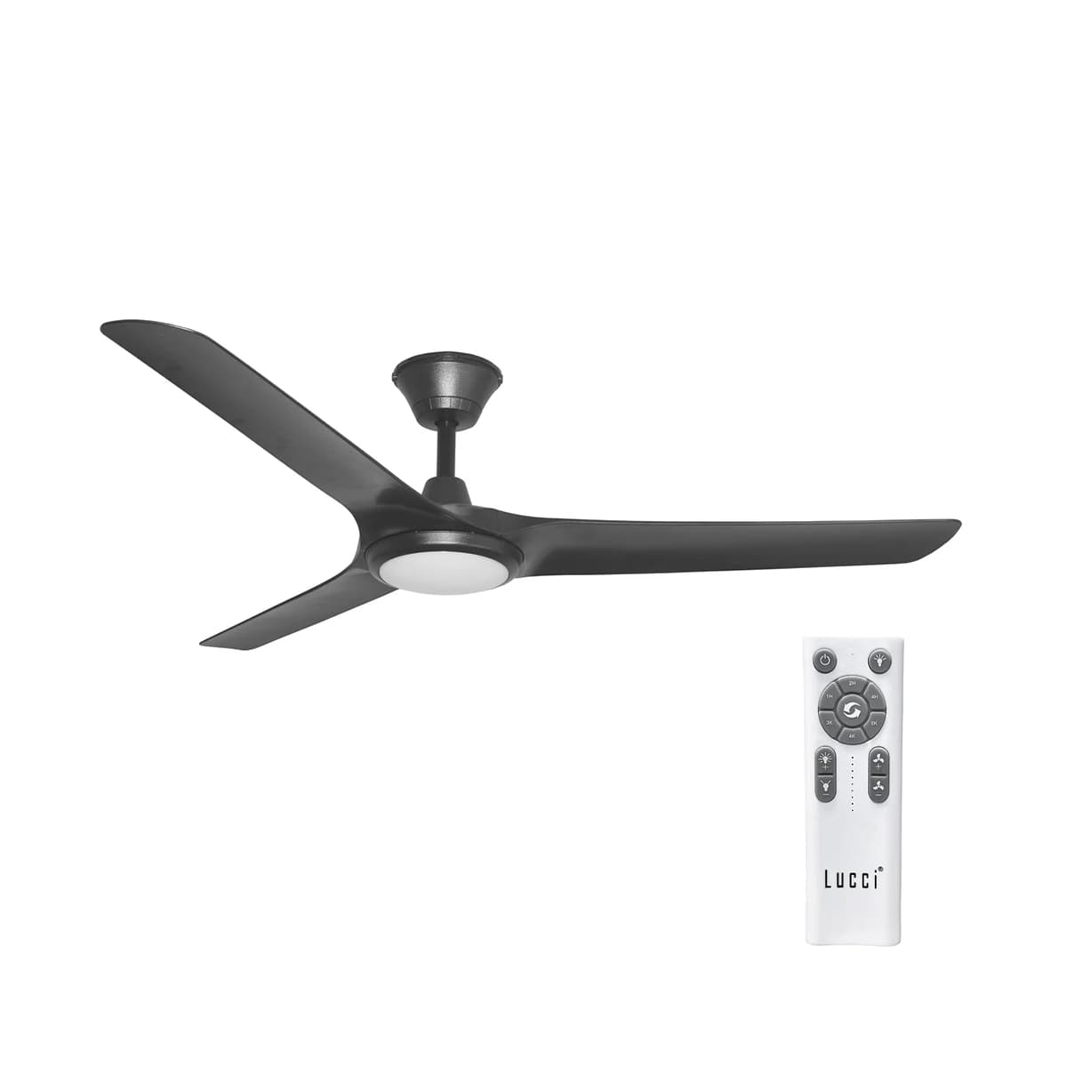 Abyss 142cm DC Fan with LED Light in Black-img-2