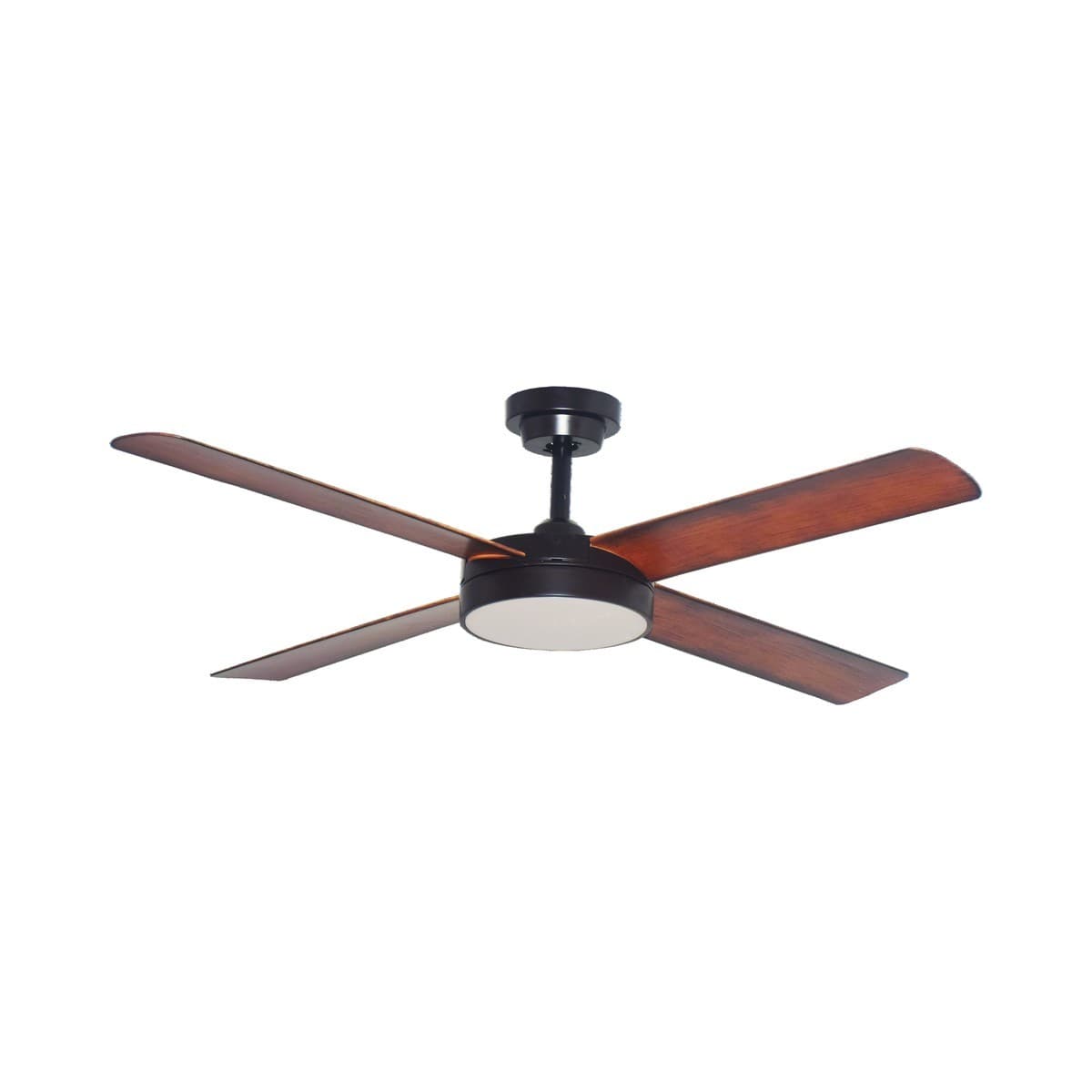 Summit 137cm DC Fan with LED Light in Oil Rubbed Bronze with Koa Blades-img-1