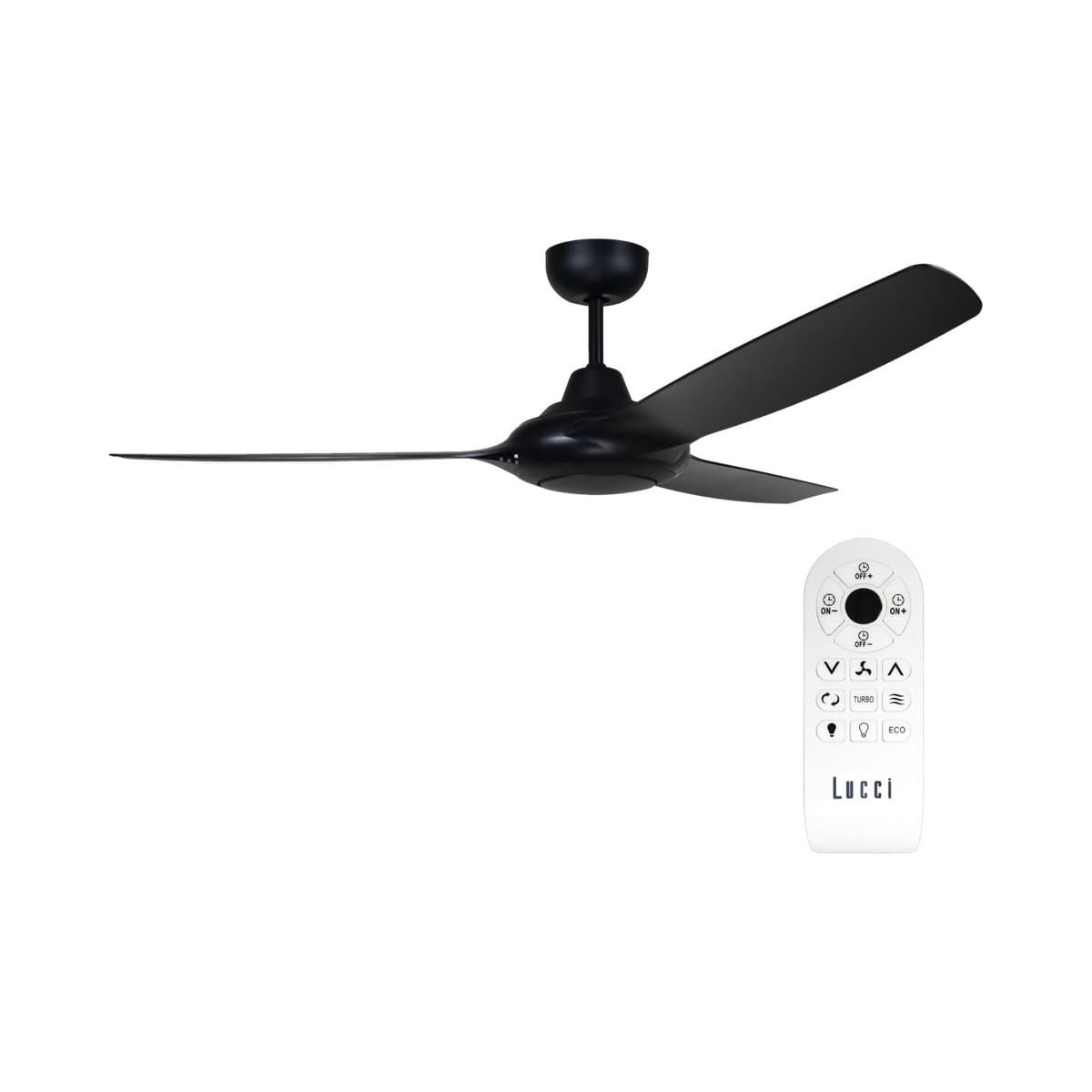 Hyperion 146cm DC Fan with Light in Black-img-2