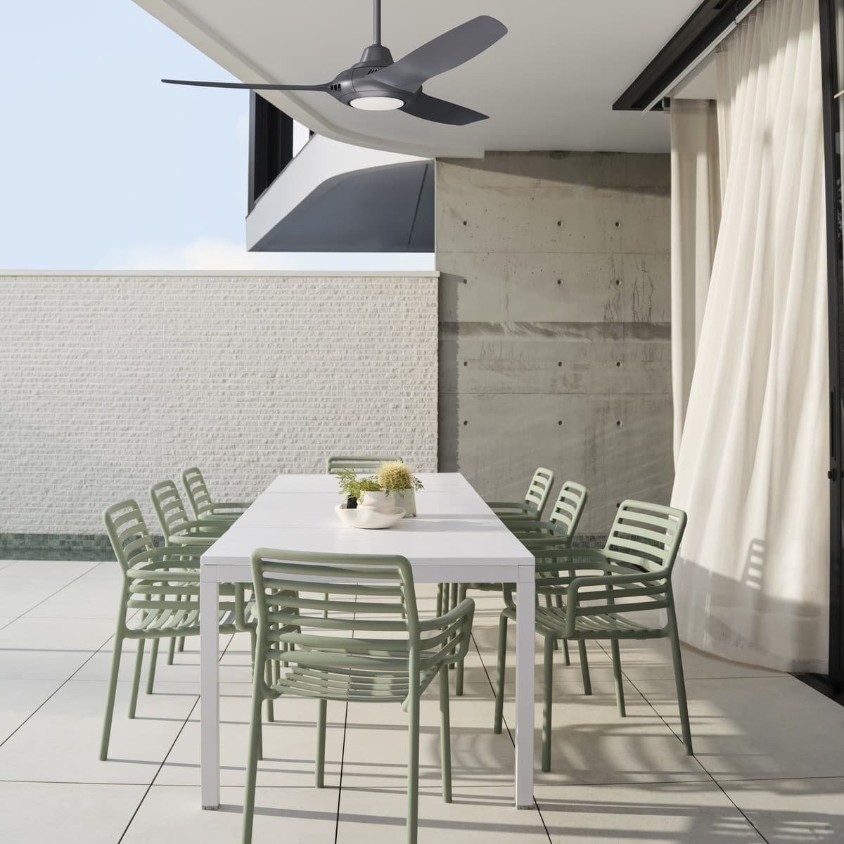 Hyperion 146cm DC Fan with Light in Silver-img-4