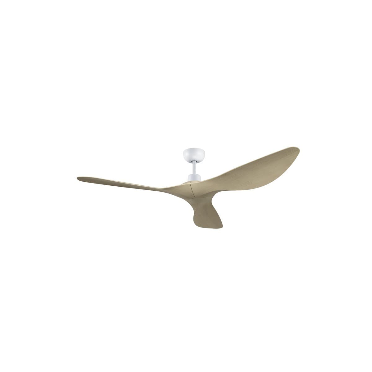 Kyber 137cm DC Fan in White with Ash Blades-img-1