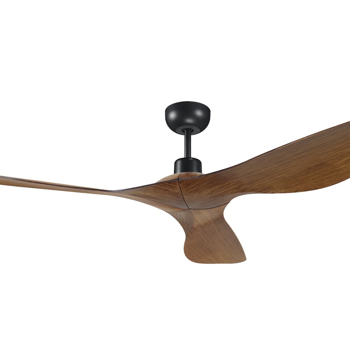Kyber 137cm DC Fan in Black with Walnut Blades-img-4