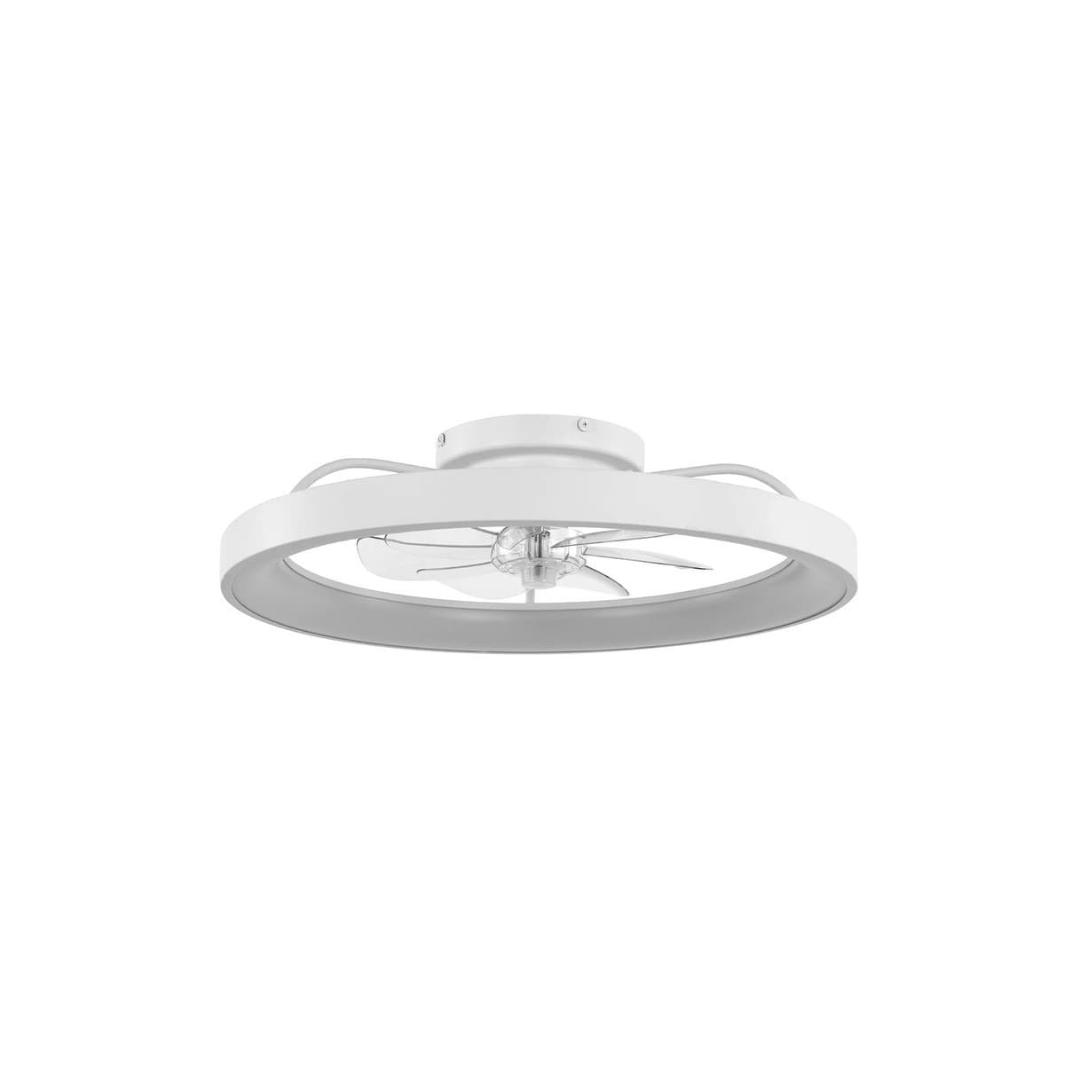 Airis Flush DC Ceiling Fan with 600mm LED Light in White-img-1