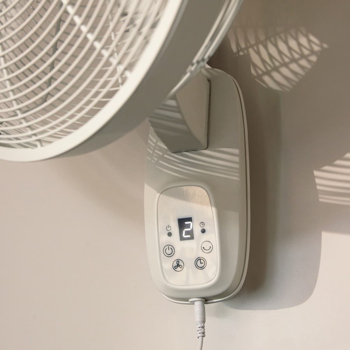 Glide 41cm DC Wall Fan with Remote in White-img-3