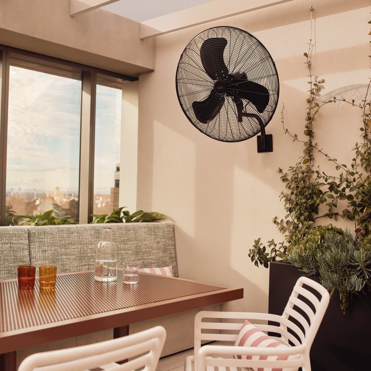 Turbine 81cm Wall Fan in Black-img-2