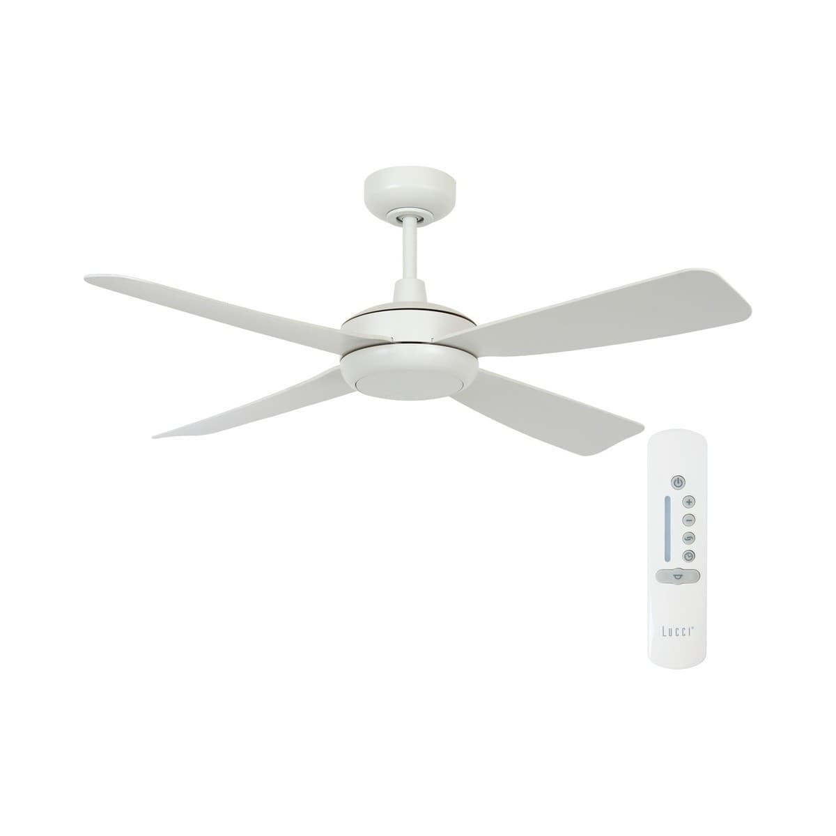 Slipstream 107cm DC Fan with Light in White-img-2
