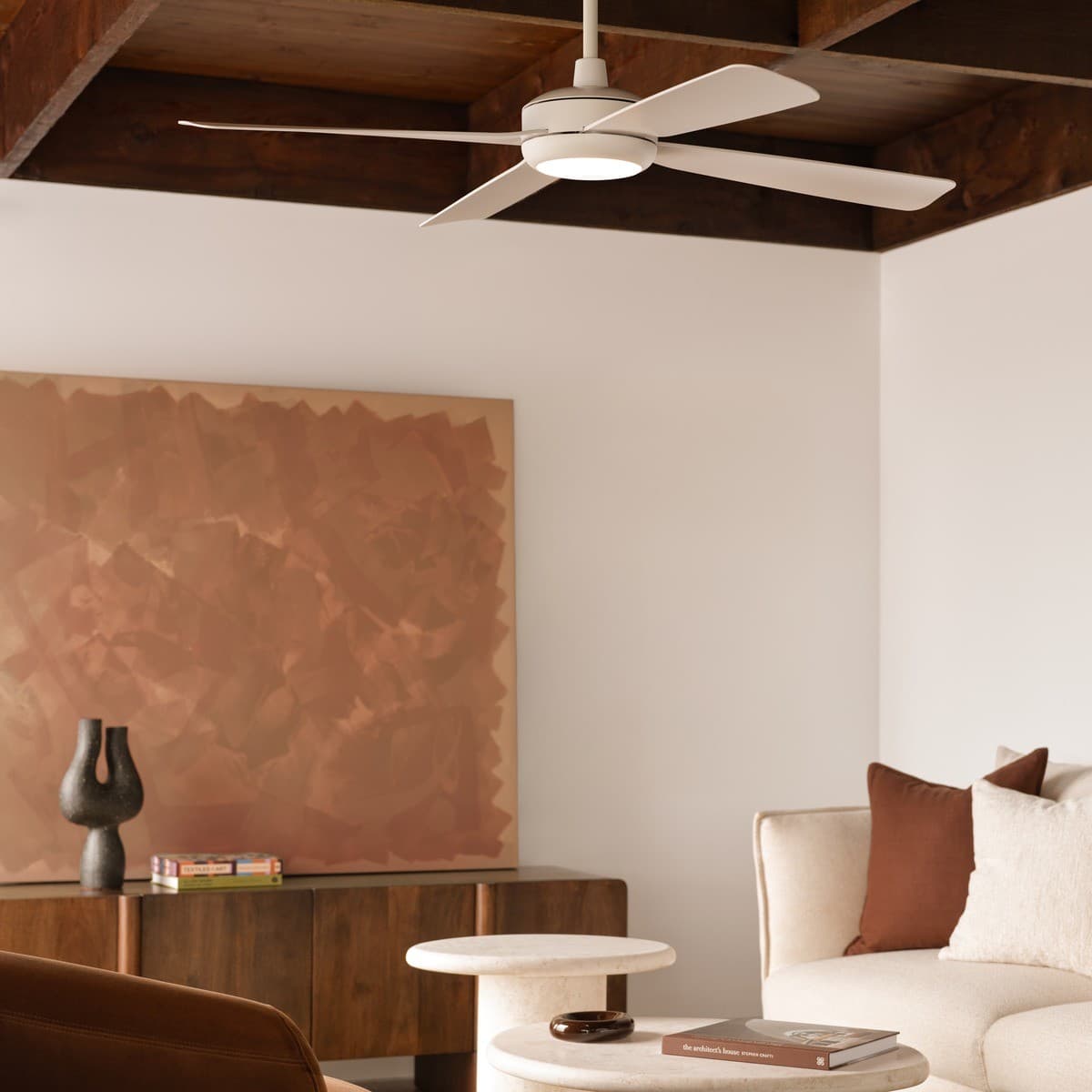 Slipstream 122cm DC Fan with Light in White-img-2