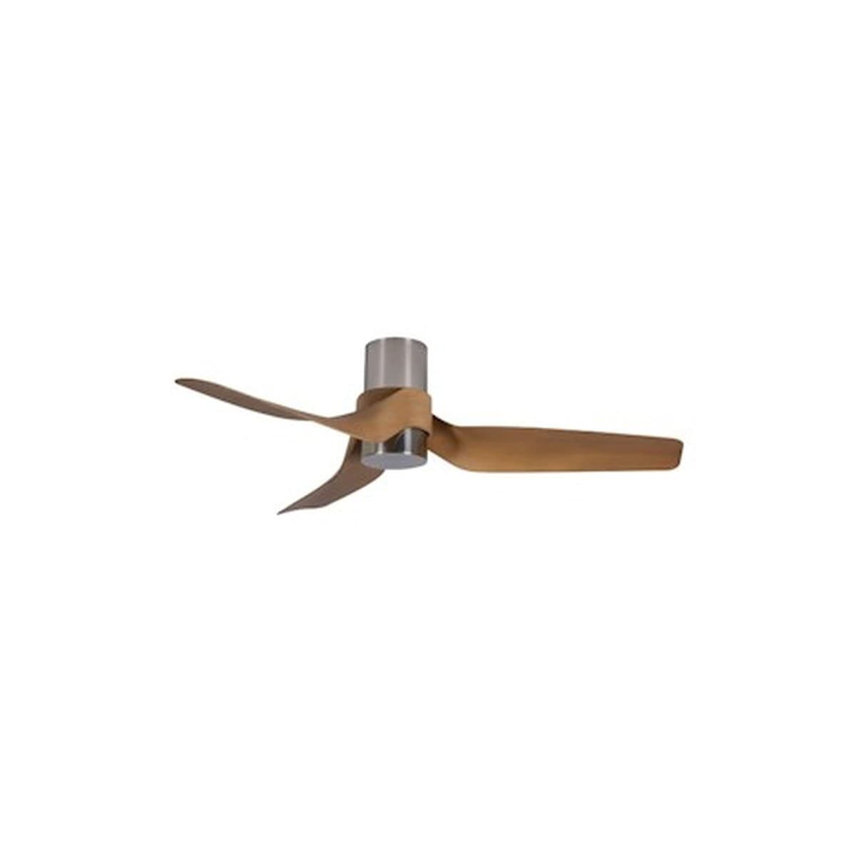 Nautica 132cm DC Fan with Light in Brushed Chrome/Teak-img-1