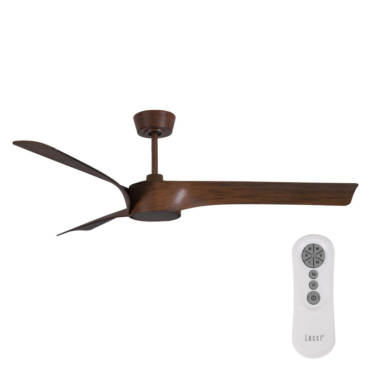 Line 132cm DC Fan with Light in Koa-img-2