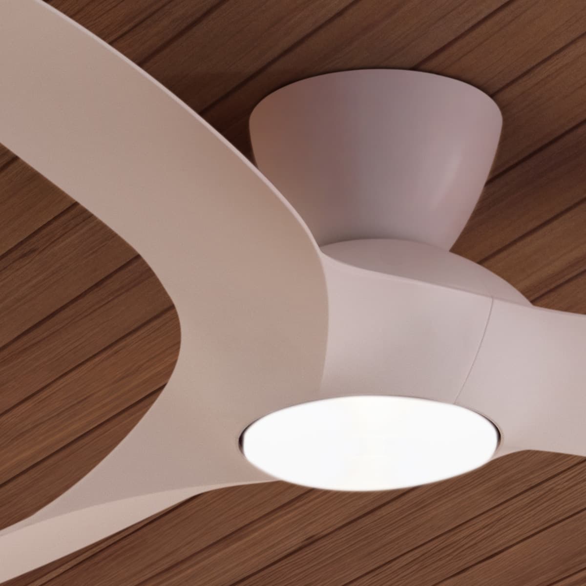 Kyber 137cm DC Close to Ceiling Fan with Light in White-img-3