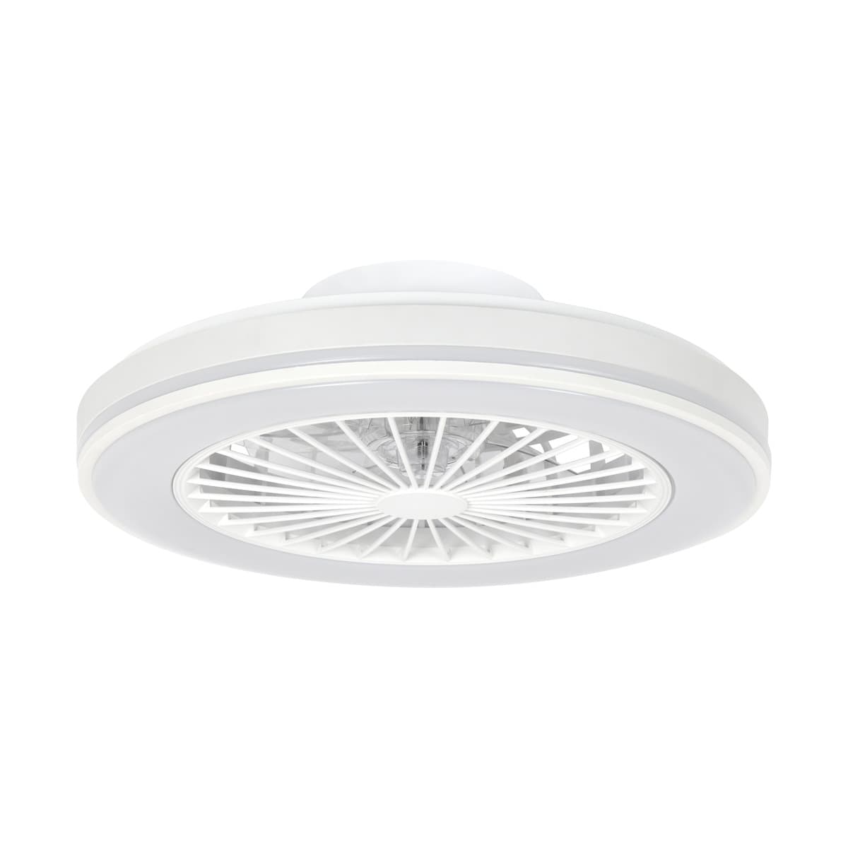 Swiss 500mm DC Flush Fan with Light in White-img-1
