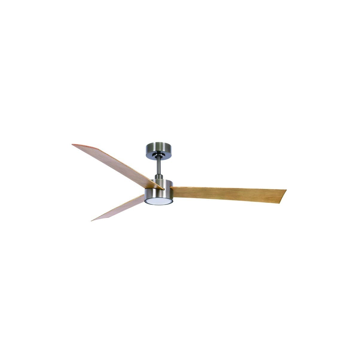 Climate IV 132cm DC Fan with Light in Antique Nickel with Teak Blades-img-1