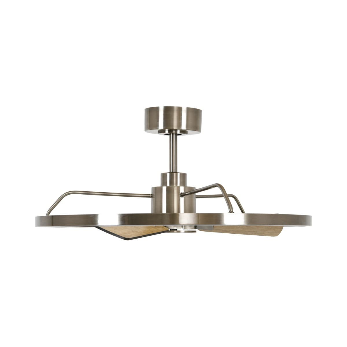Cessna DC Fan with 700mm LED Light in Antique Nickel with Teak Blades-img-2