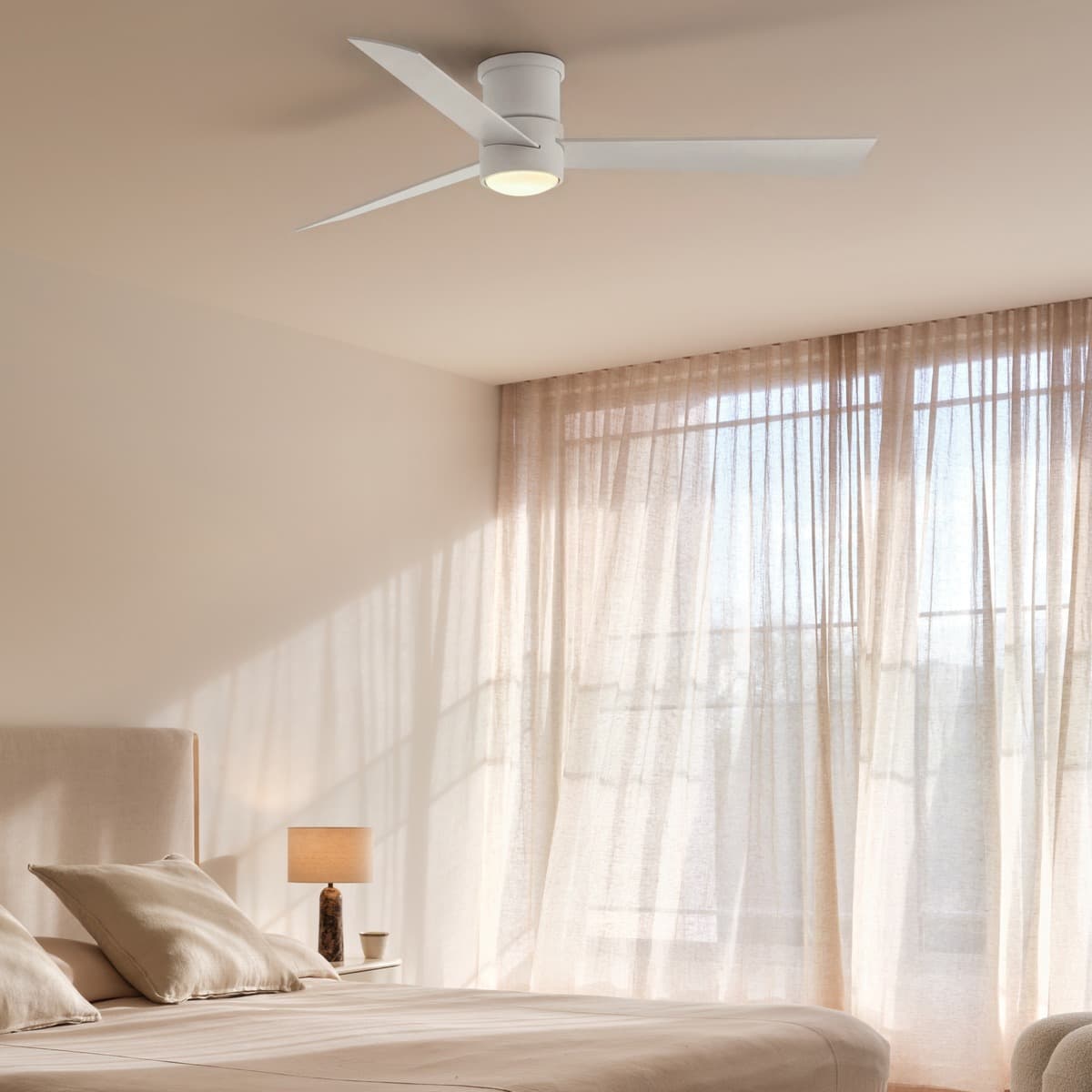 Climate IV 132cm DC Close to Ceiling Fan with Light in White-img-2