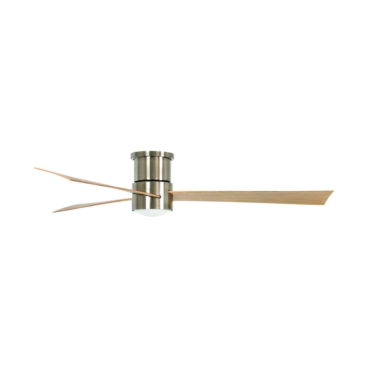 Climate IV 132cm DC Close to Ceiling Fan with Light in Antique Nickel with Teak