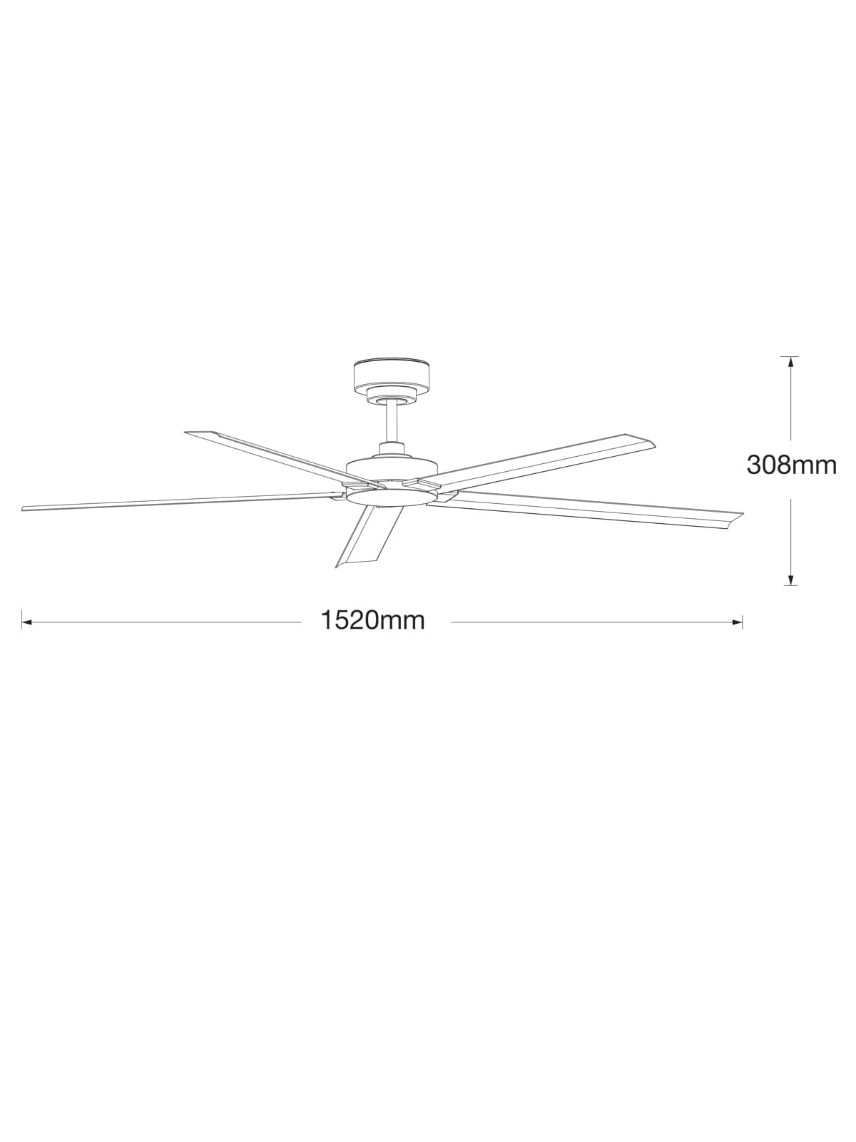 Monza 152cm DC Fan in Black-img-5