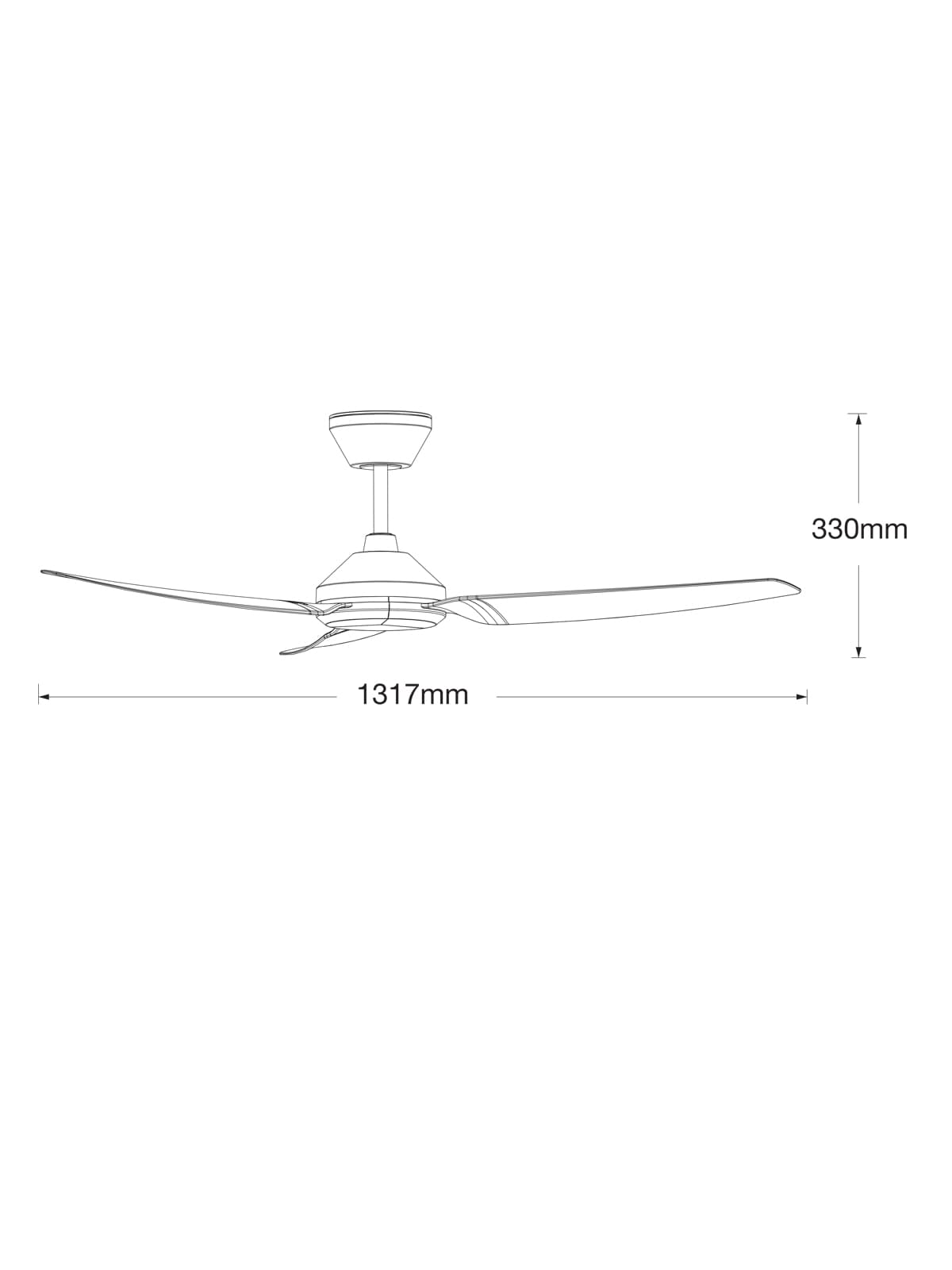 Polis 132cm DC Fan in Black-img-5