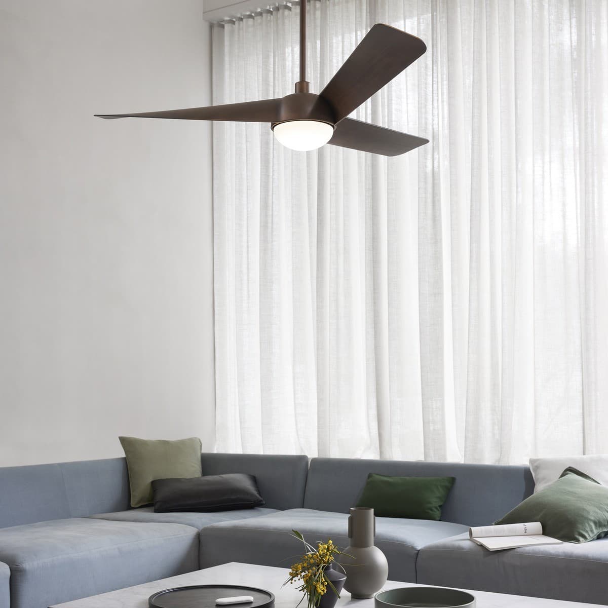 Osprey 132cm DC Fan with Light in Bronze-img-4