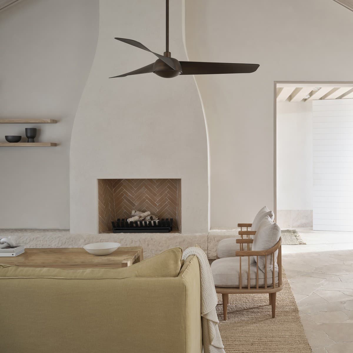 Osprey 132cm DC Fan with Light in Bronze-img-5