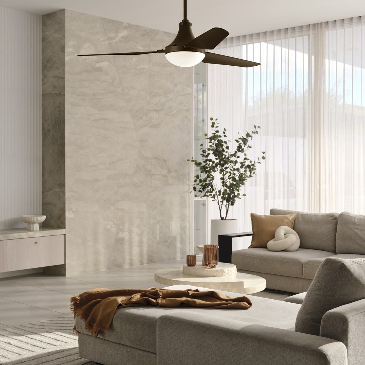 Leyndell 142cm DC Fan with Light in Bronze-img-4