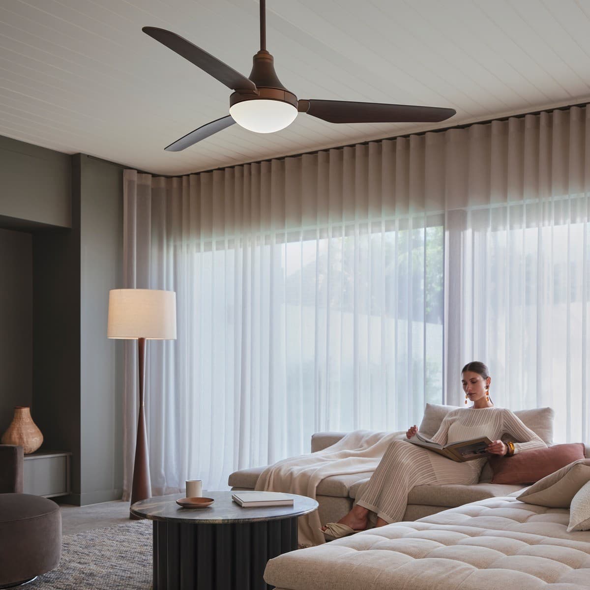 Leyndell 142cm DC Fan with Light in Bronze-img-5